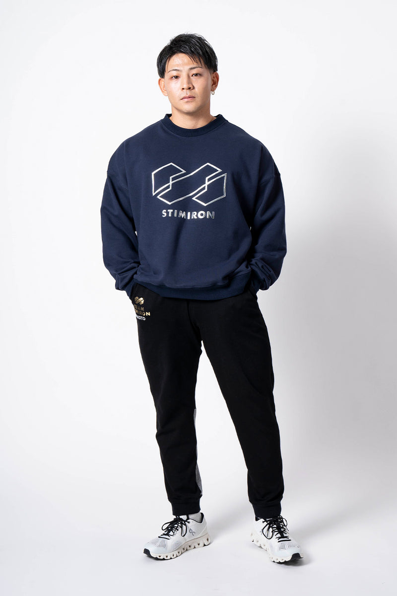 STIMIRON BIG LOGO SWEAT - NAVY | Hidemasa Yamagishi STIMIRON Official Mail  Order Shop