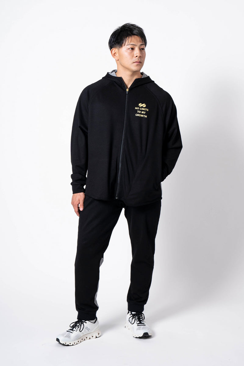 STIMIRON ZIP UP HOODIE - BLACK | Hidemasa Yamagishi STIMIRON Official  Online Shop