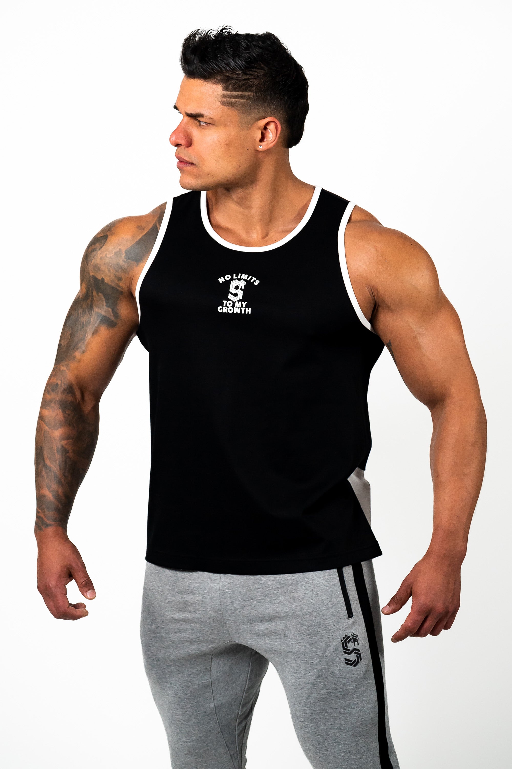 DRAGON REFLECTOR LOGO STANDARD TANK TOP - BLACK – STIMIRON