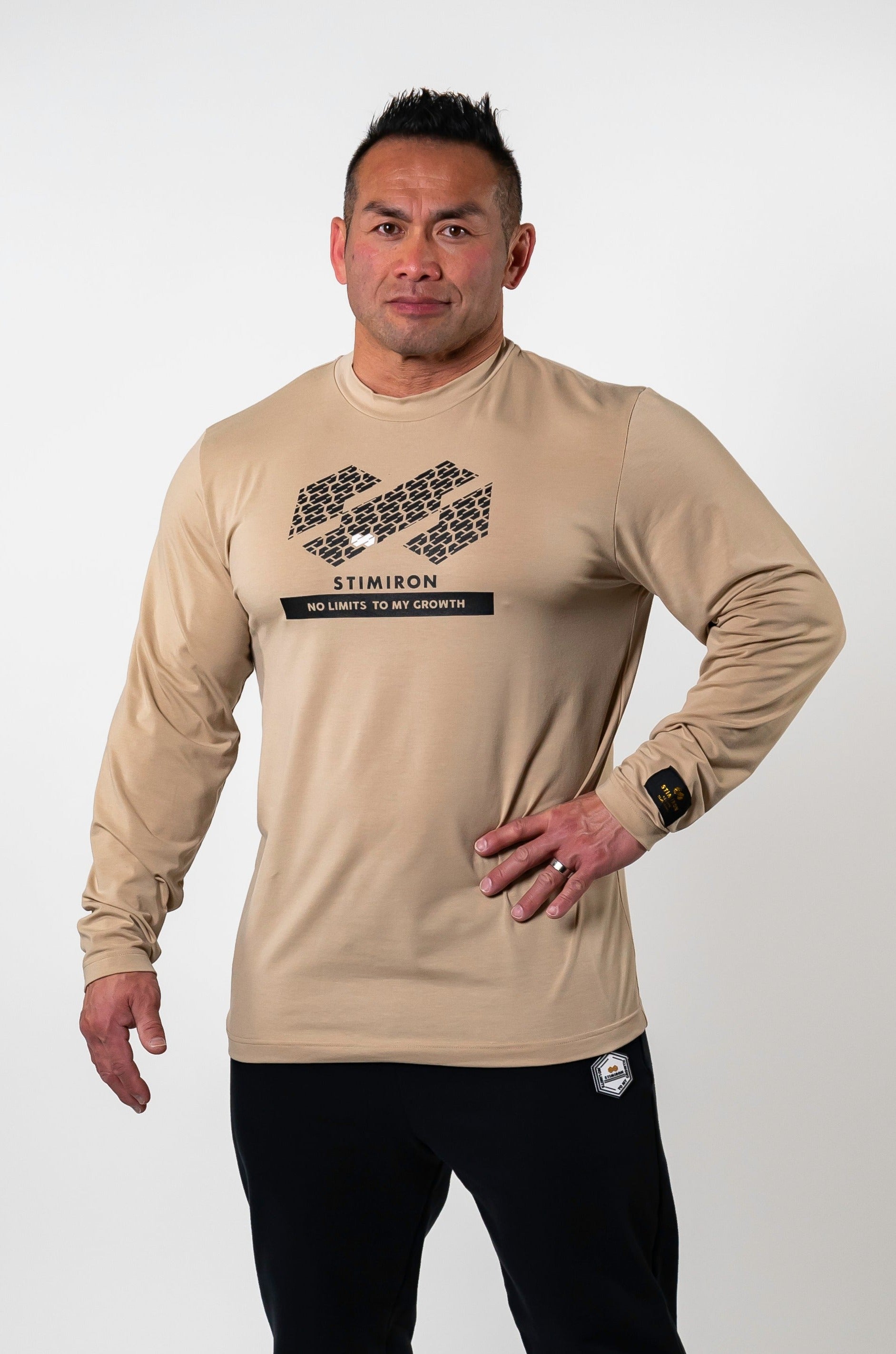 STRETCH LONG SLEEVE - BEIGE | 山岸秀匡 STIMIRON公式通販ショップ